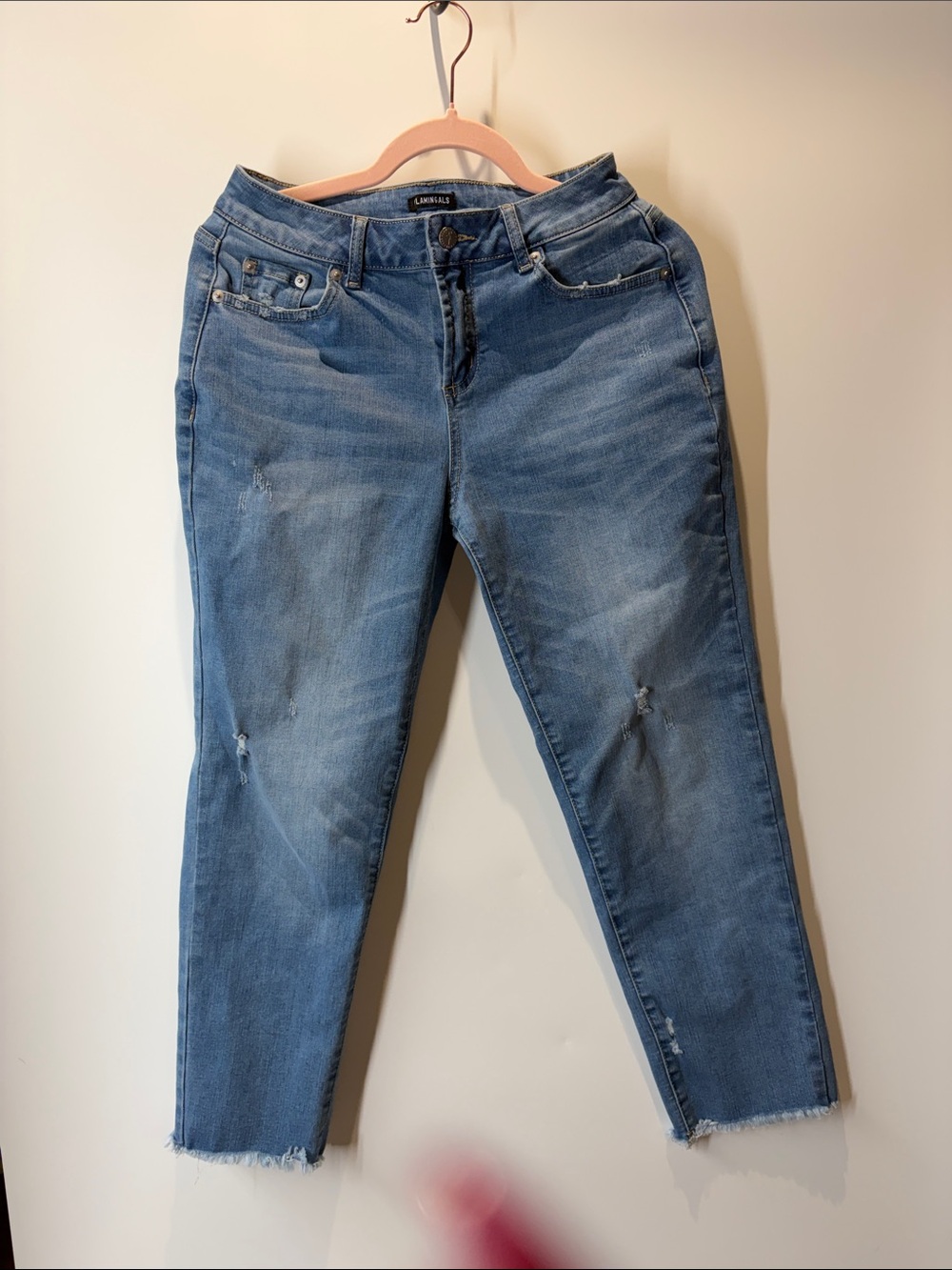 Light Wash Cropped Women's Jeans - Casual Slim Fit